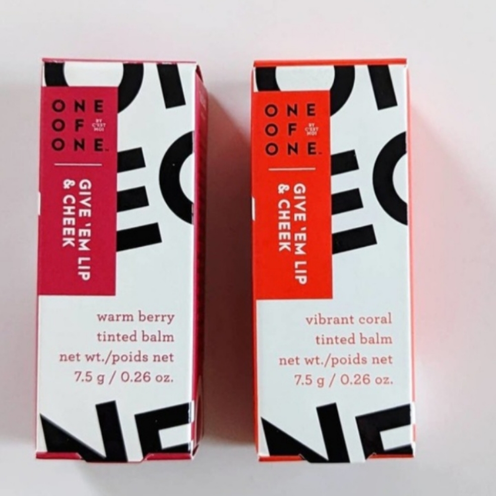 One of One by C'est Moi Give 'Em Lip & Cheek Tinted Balm Bundle (fu